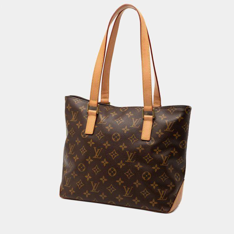 Pre Owned Louis Vuitton Brown Monogram Cabas Piano