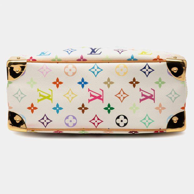 مملوكة مسبقًا Louis Vuitton White Monogram Multicolore Trouville