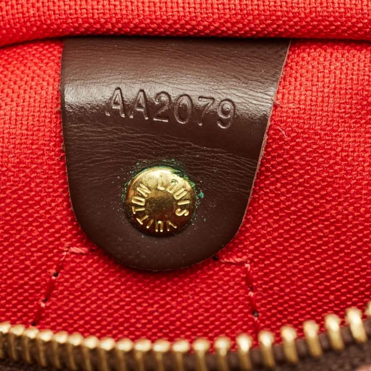 Pre Owned Louis Vuitton Speedy 25 Damier Ebene Canvas Bag