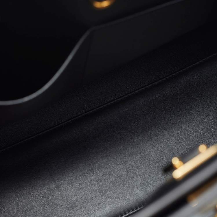 Pre Owned Louis Vuitton Blossom City Steamer MM Black Monogram Canvas and Leather Bag