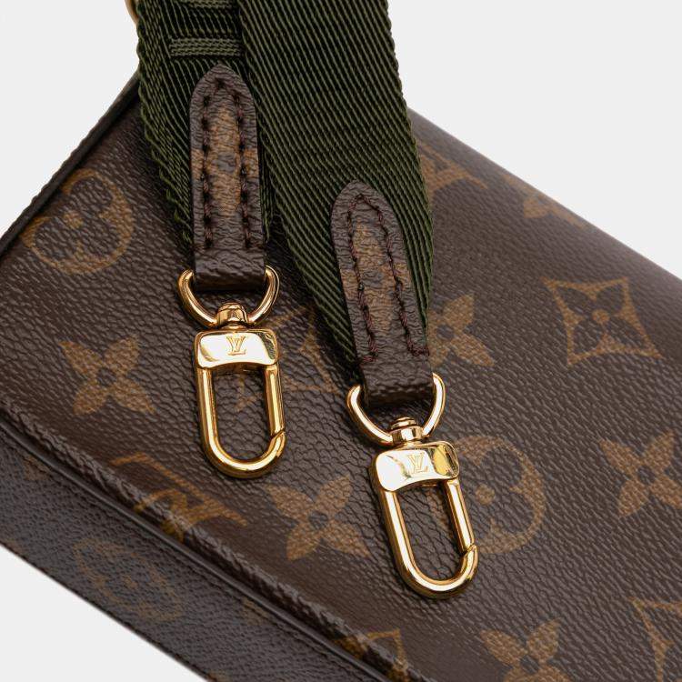 Pre Owned Louis Vuitton Brown Monogram Felicie Strap And Go