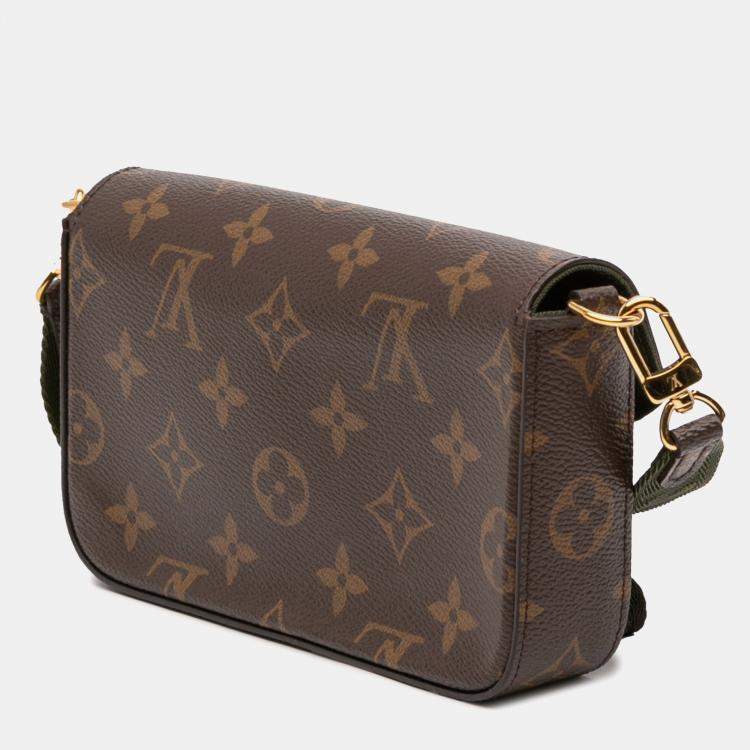 Pre Owned Louis Vuitton Brown Monogram Felicie Strap And Go