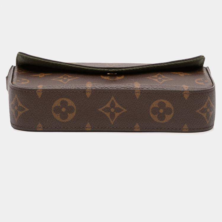 Pre Owned Louis Vuitton Brown Monogram Felicie Strap And Go