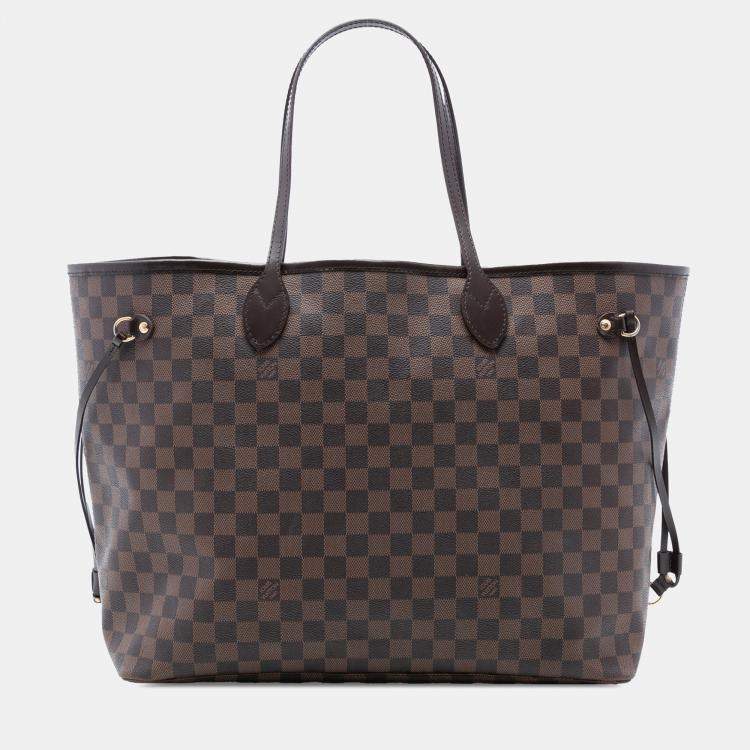Pre Owned Louis Vuitton Brown Damier Ebene Neverfull GM