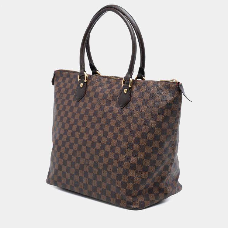 مملوكة مسبقًا Louis Vuitton Brown Damier Ebene Saleya GM
