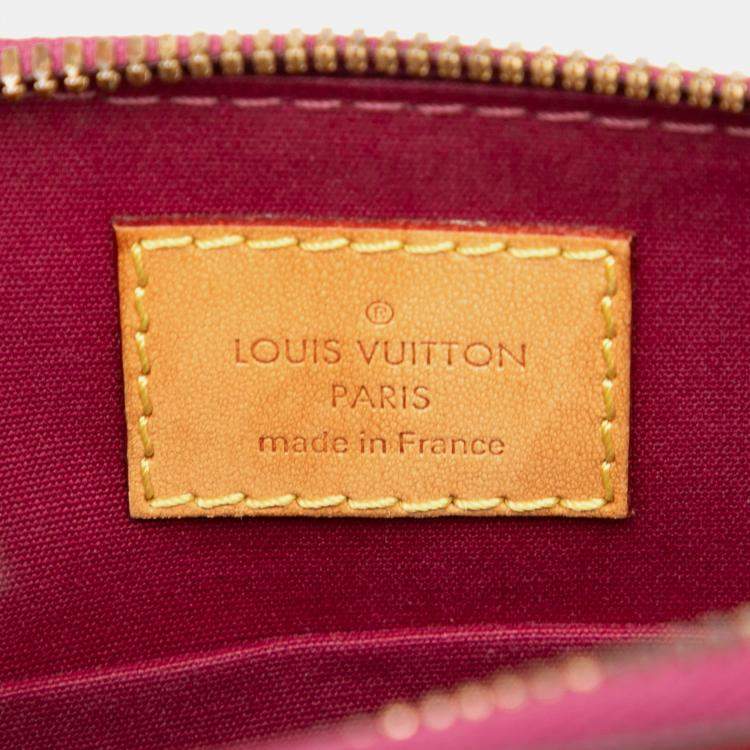 Pre Owned Louis Vuitton Purple Monogram Vernis Alma BB