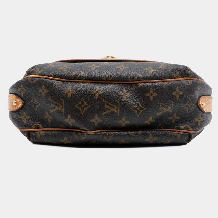 Pre Owned Louis Vuitton Brown Monogram Tulum PM