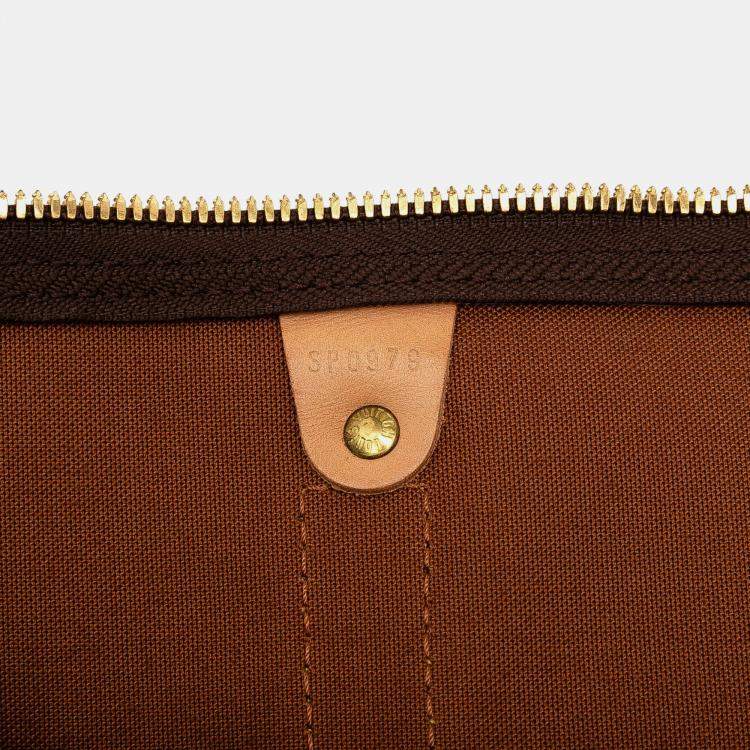 Pre Owned Louis Vuitton Brown Monogram Keepall 60
