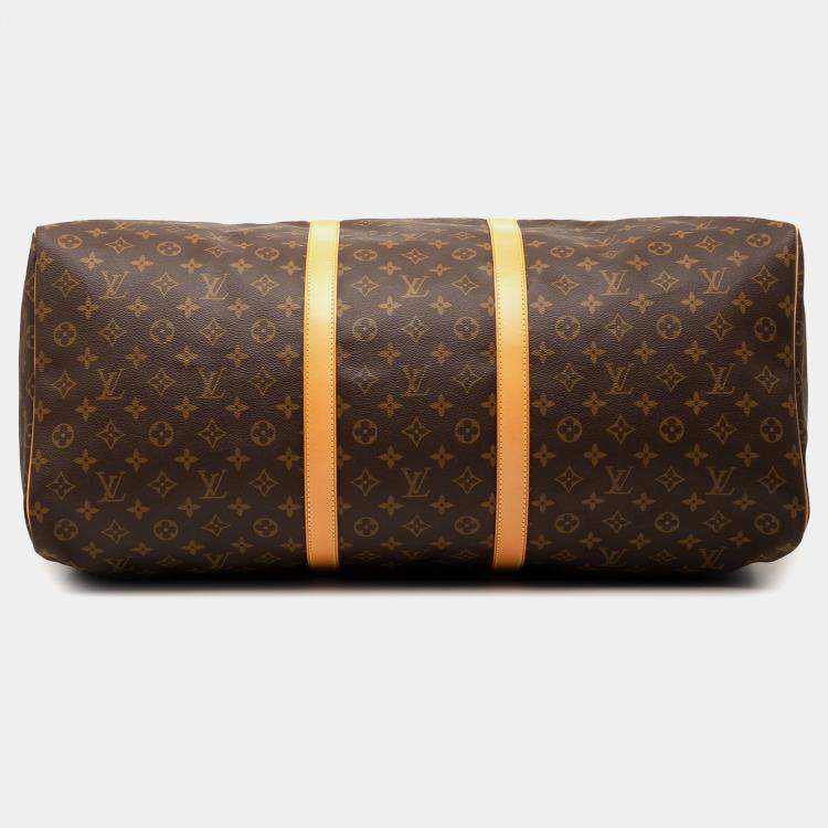 Pre Owned Louis Vuitton Brown Monogram Keepall 60