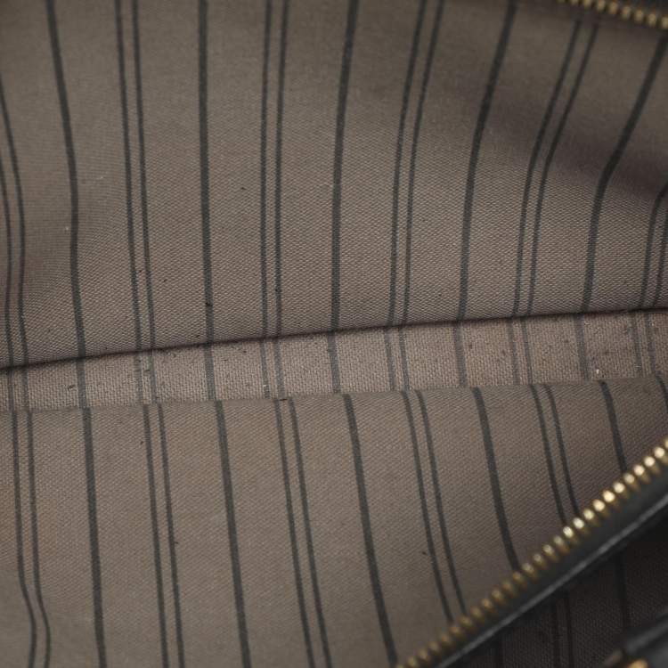 Pre Owned Louis Vuitton Montaigne BB Black Monogram Empreinte Leather Bag