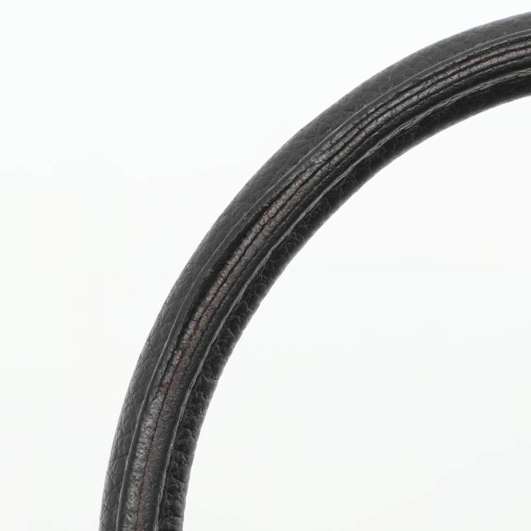 Pre Owned Louis Vuitton Montaigne BB Black Monogram Empreinte Leather Bag