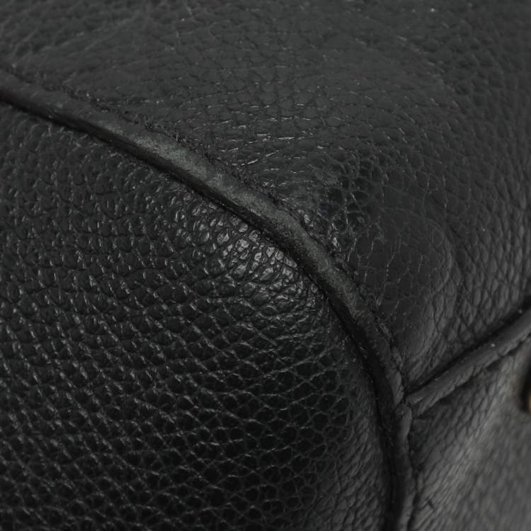 Pre Owned Louis Vuitton Montaigne BB Black Monogram Empreinte Leather Bag