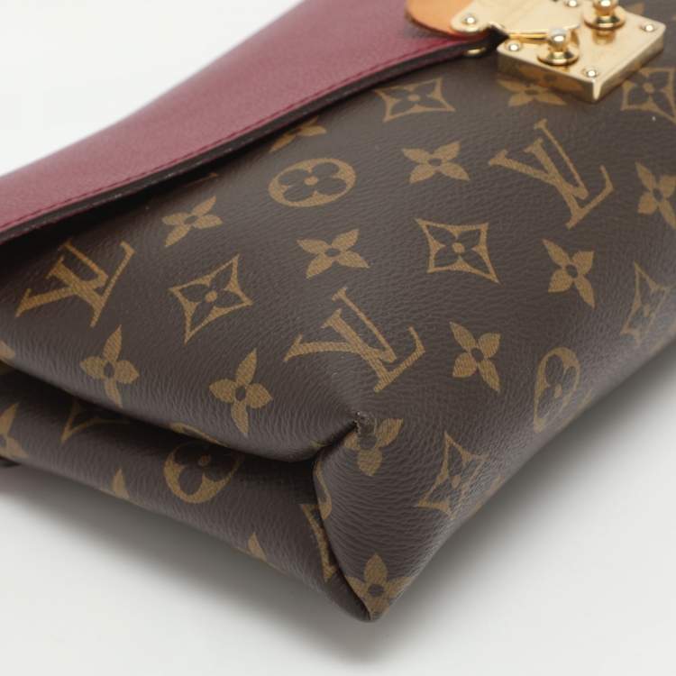Pre Owned Louis Vuitton Pallas Aurore Monogram Canvas and Leather Chain Bag