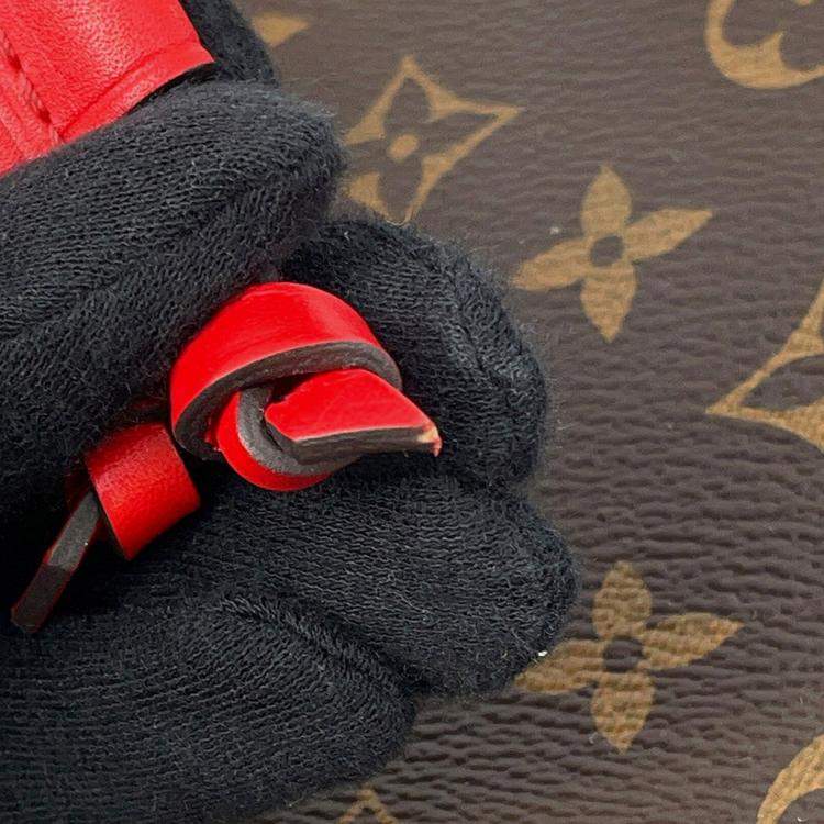 Pre Owned Louis Vuitton Neonoe Coquelicot Monogram Size Mm