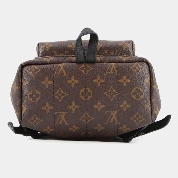 Pre Owned Louis Vuitton Palm Springs Backpack Noir Monogram Size Pm