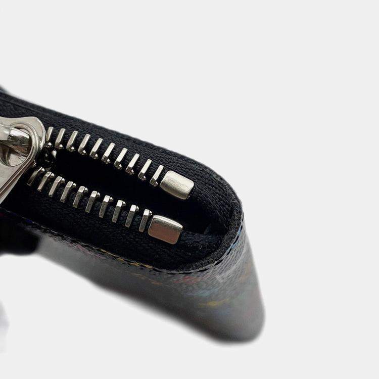 مملوكة مسبقًا Louis Vuitton Lv Tm Portefeuille Clemence Noir/Multicolor Monogram Canvas