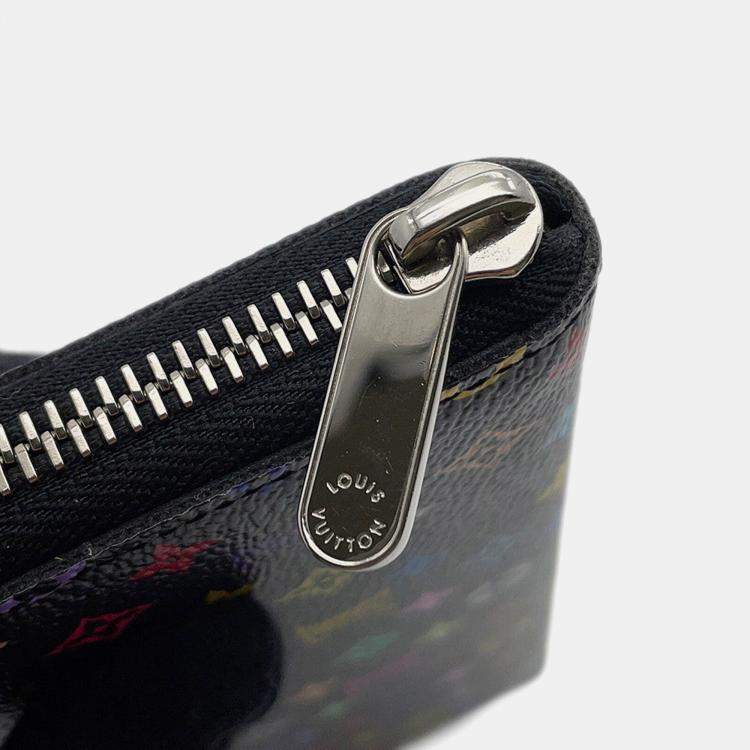 مملوكة مسبقًا Louis Vuitton Lv Tm Portefeuille Clemence Noir/Multicolor Monogram Canvas