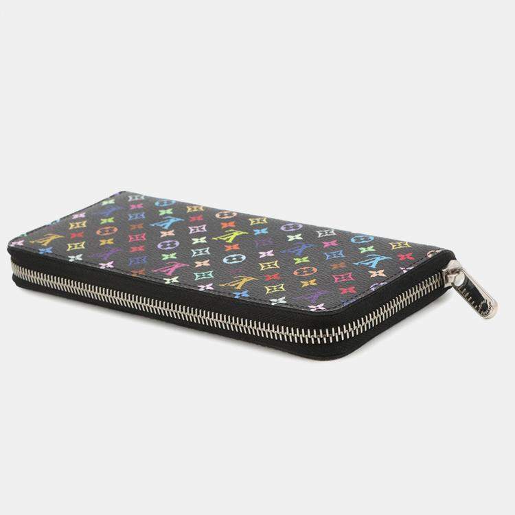مملوكة مسبقًا Louis Vuitton Lv Tm Portefeuille Clemence Noir/Multicolor Monogram Canvas