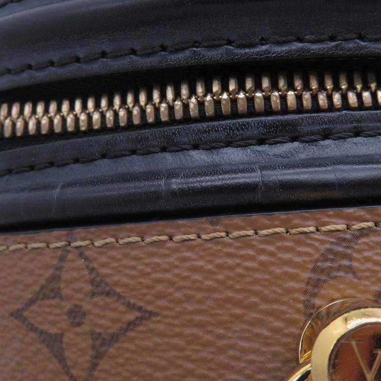 Pre Owned Louis Vuitton Cannes Noir Monogram Monogram Reverse Canvas