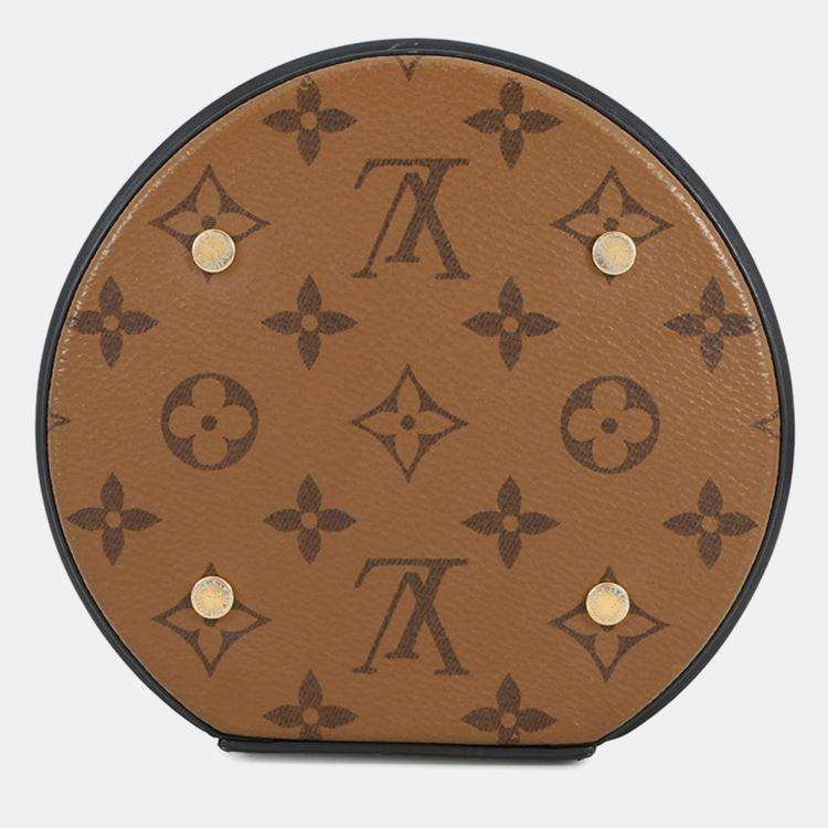 Pre Owned Louis Vuitton Cannes Noir Monogram Monogram Reverse Canvas