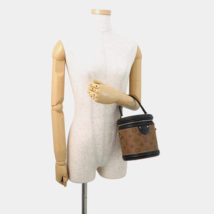 Pre Owned Louis Vuitton Cannes Noir Monogram Monogram Reverse Canvas