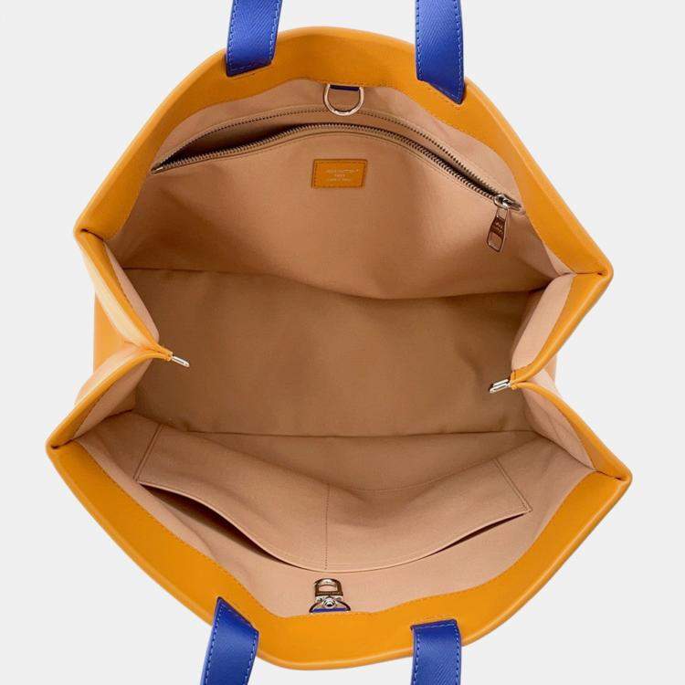 مملوكة مسبقًا Louis Vuitton Shopper Tote Saffron Leather Size Mm