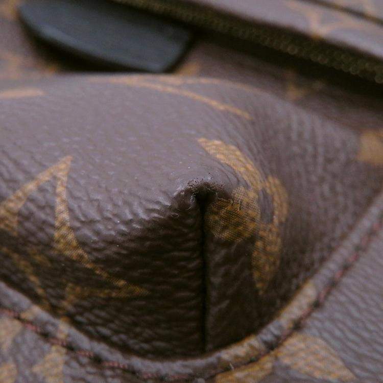 Pre Owned Louis Vuitton Palm Springs Backpack Noir Monogram Size Mini