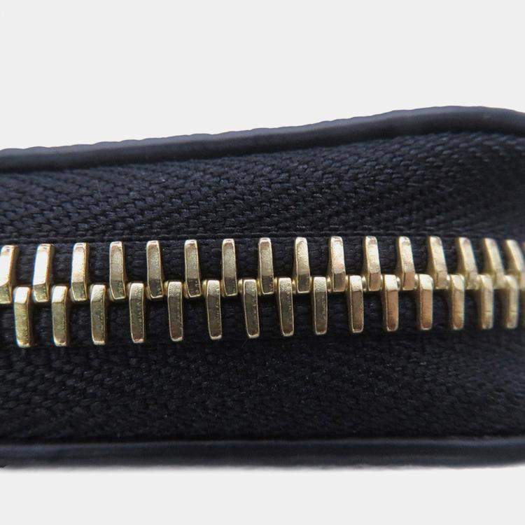 Pre Owned Louis Vuitton Zippy Wallet Noir/Beige Bicolor Monogram Empreinte Leather