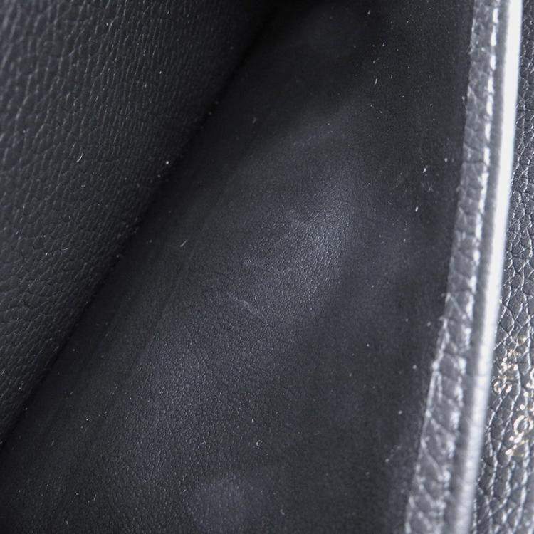 Pre Owned Louis Vuitton Zippy Wallet Noir/Beige Bicolor Monogram Empreinte Leather