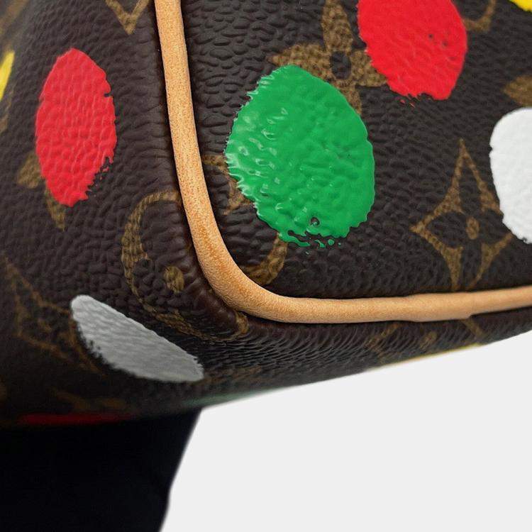 مملوكة مسبقًا Louis Vuitton Lv X Yk Nano Speedy Red Monogram Painted Dot Size Nano