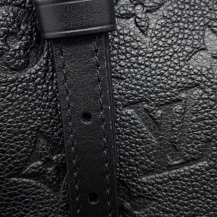 Pre Owned Louis Vuitton Babylone Tote Noir Monogram Empreinte Leather Size PM