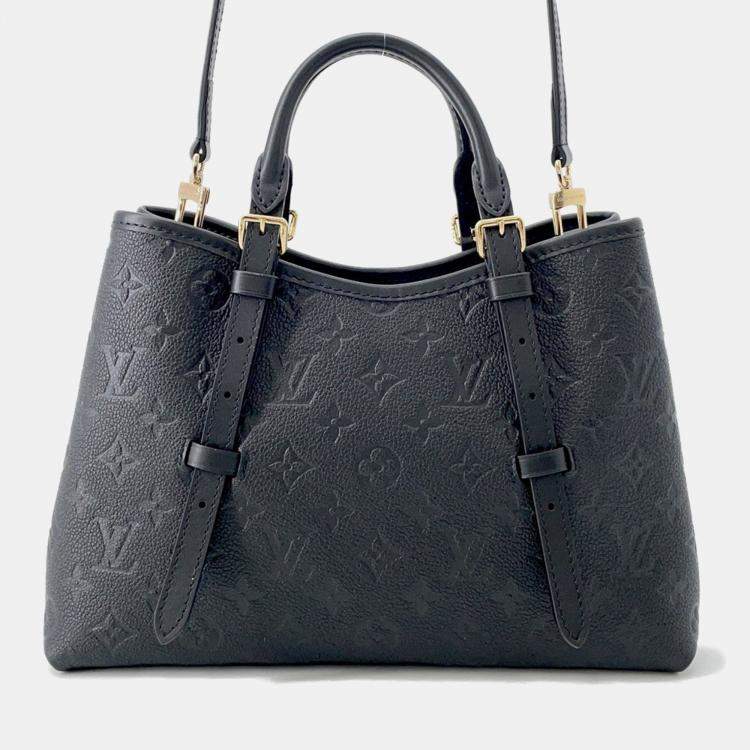 Pre Owned Louis Vuitton Babylone Tote Noir Monogram Empreinte Leather Size PM