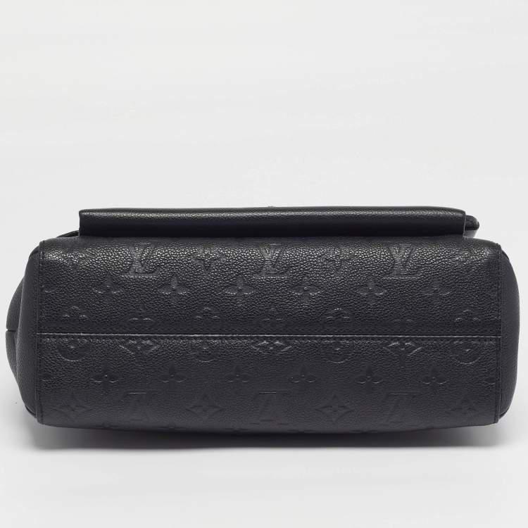 Pre Owned Louis Vuitton Vavin MM Black Monogram Empreinte Leather Bag