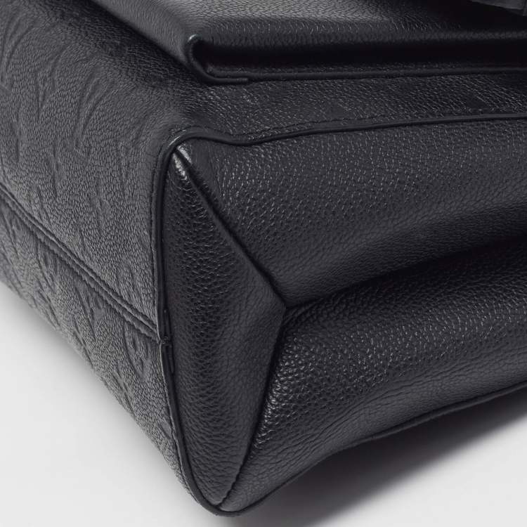 Pre Owned Louis Vuitton Vavin MM Black Monogram Empreinte Leather Bag