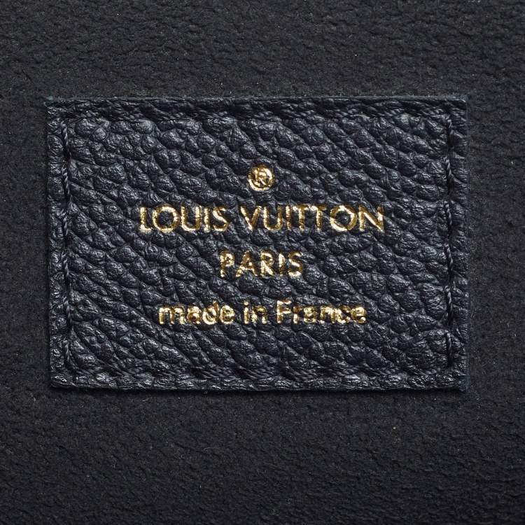 Pre Owned Louis Vuitton Vavin MM Black Monogram Empreinte Leather Bag