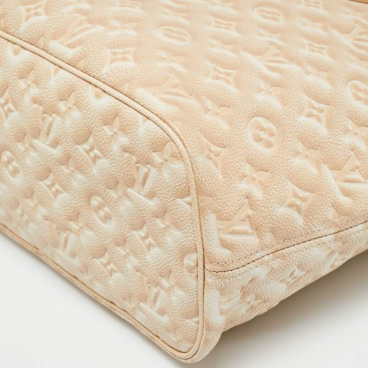 Pre Owned Louis Vuitton Neverfull MM Summer Stardust Monogram Empreinte Leather Bag