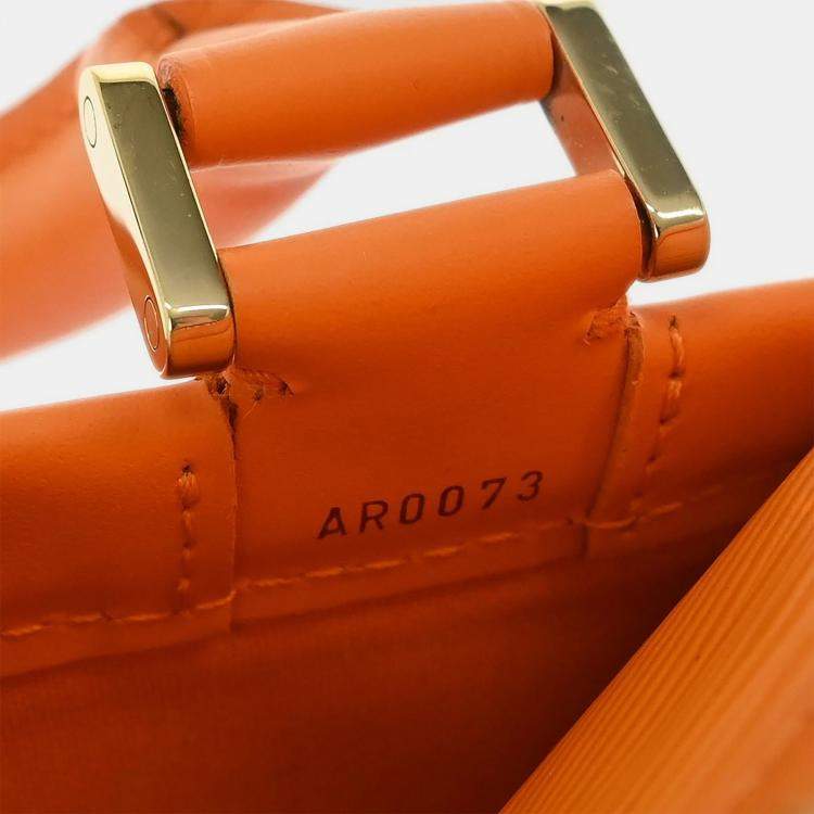 Pre Owned Louis Vuitton Orange Epi Dhanura PM 2way Handbag