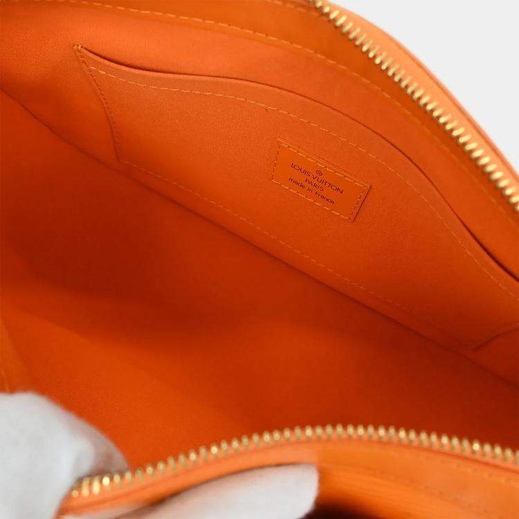 Pre Owned Louis Vuitton Orange Epi Dhanura PM 2way Handbag