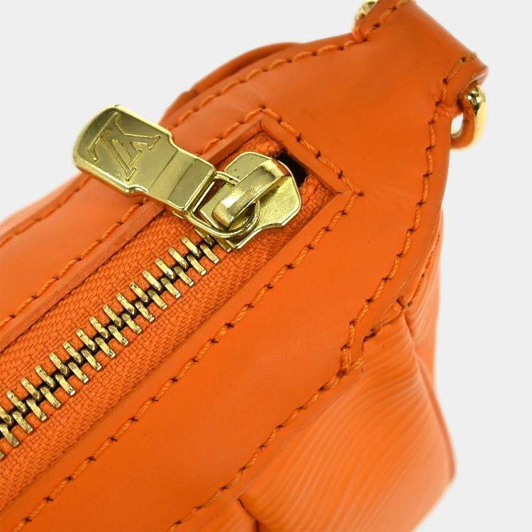 Pre Owned Louis Vuitton Orange Epi Dhanura PM 2way Handbag