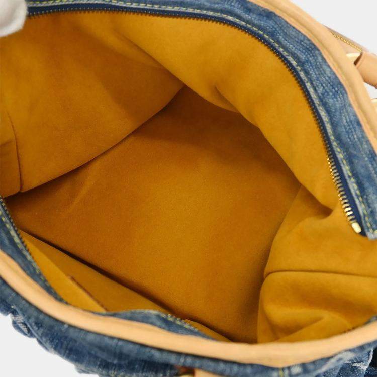 Pre Owned Louis Vuitton Monogram Denim Neo Cabby MM 2way Tote Handbag