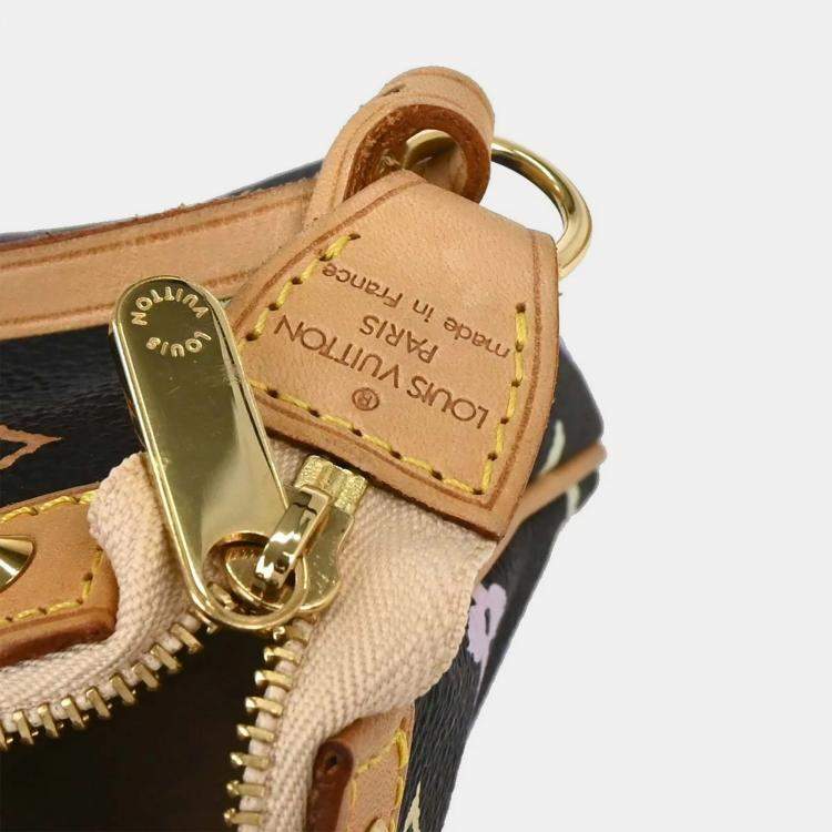 Pre Owned Louis Vuitton Black Multicolor Pochette Accessoires