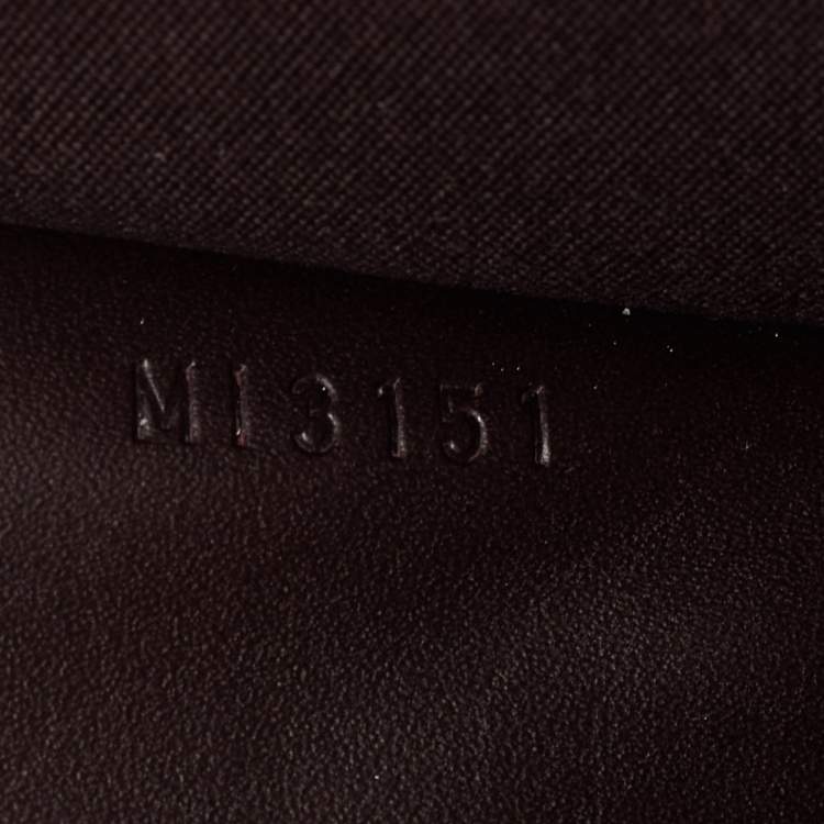 Pre Owned Louis Vuitton Amarante Monogram Vernis Robertson Clutch 