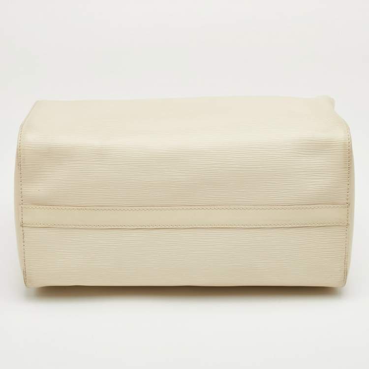 Pre Owned Louis Vuitton Speedy 30 Ivorie Epi Leather Bag