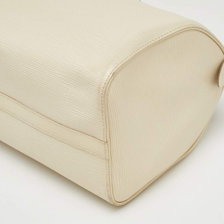 Pre Owned Louis Vuitton Speedy 30 Ivorie Epi Leather Bag