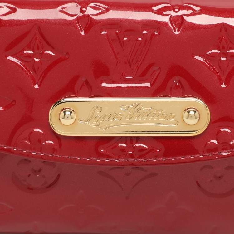 Pre Owned Louis Vuitton Sunset Boulevard Pomme D’amour Monogram Vernis Bag