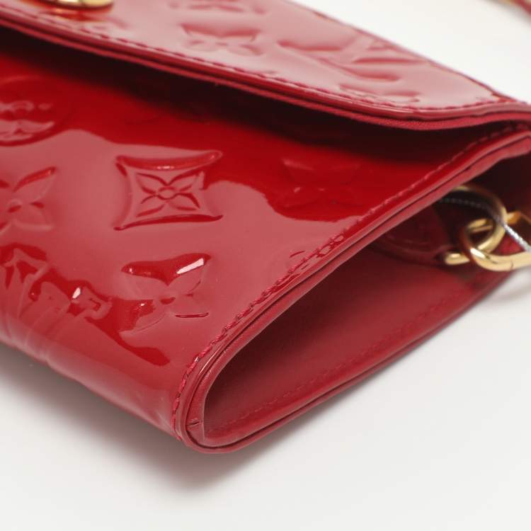 Pre Owned Louis Vuitton Sunset Boulevard Pomme D’amour Monogram Vernis Bag