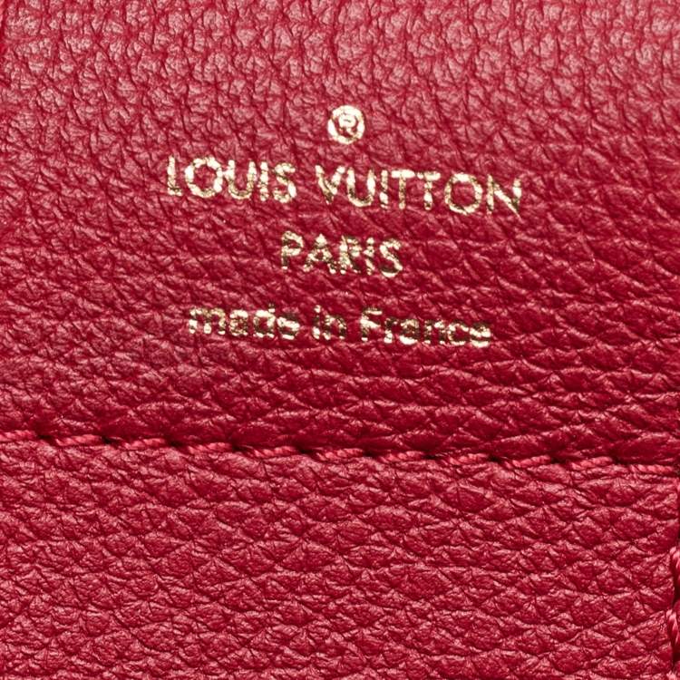 Pre Owned Louis Vuitton LV Riverside Brown/Red Damier Ebene Canvas and Leather Bag