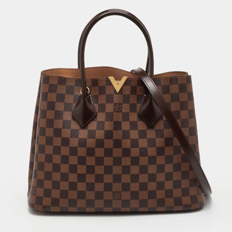 Pre Owned Louis Vuitton Kensington V Damier Ebene Canvas Bag