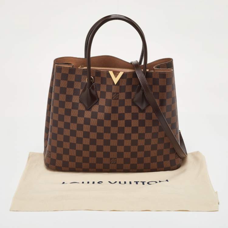 Pre Owned Louis Vuitton Kensington V Damier Ebene Canvas Bag