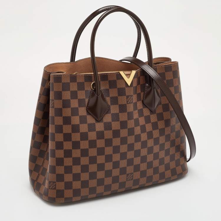 Pre Owned Louis Vuitton Kensington V Damier Ebene Canvas Bag